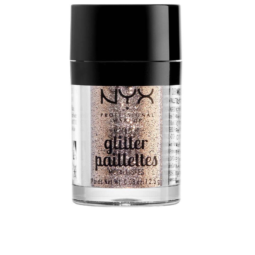 Тени для век Glitter pailletes metallic glitter eyeshadow Nyx professional make up, 2,50 г, goldstone 
Тени для век Glitter pailletes metallic glitter eyeshadow Nyx professional make up, 2,50 г, goldstone
