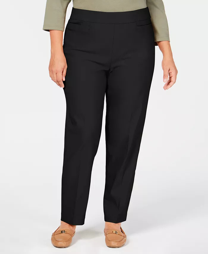 Брюки Plus Size Classic Allure с контролем живота, классической посадкой и средней длиной Alfred Dunner, черный
Брюки Plus Size Classic Allure с контролем живота, классической посадкой и средней длиной Alfred Dunner, черный