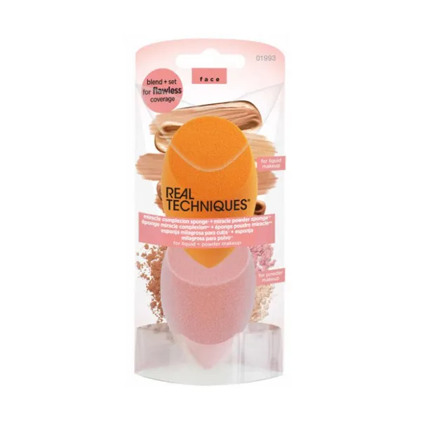 Набор губок Miracle Complexion Sponge + Miracle Powder Sponge Real Techniques, 1 UD
Набор губок Miracle Complexion Sponge + Miracle Powder Sponge Real Techniques, 1 UD