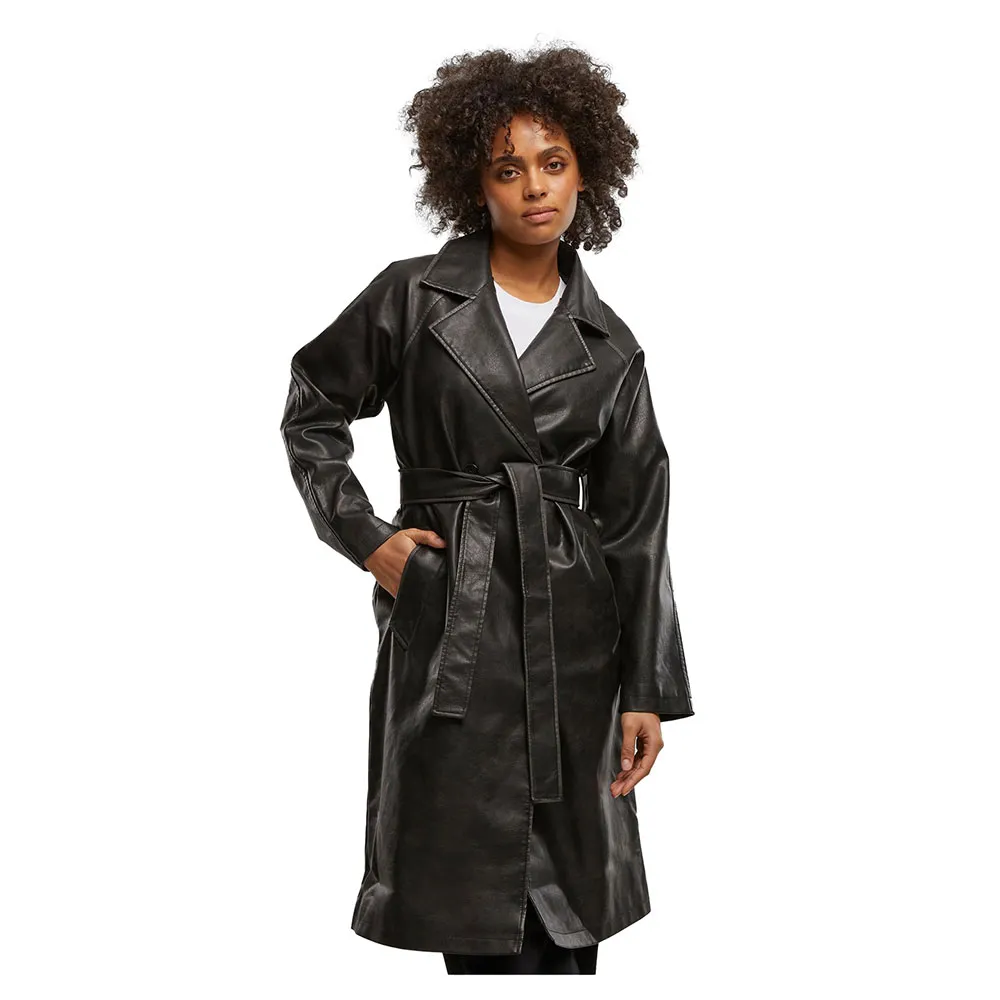 Пальто Urban Classics Vintage Leather trench, черный
Пальто Urban Classics Vintage Leather trench, черный