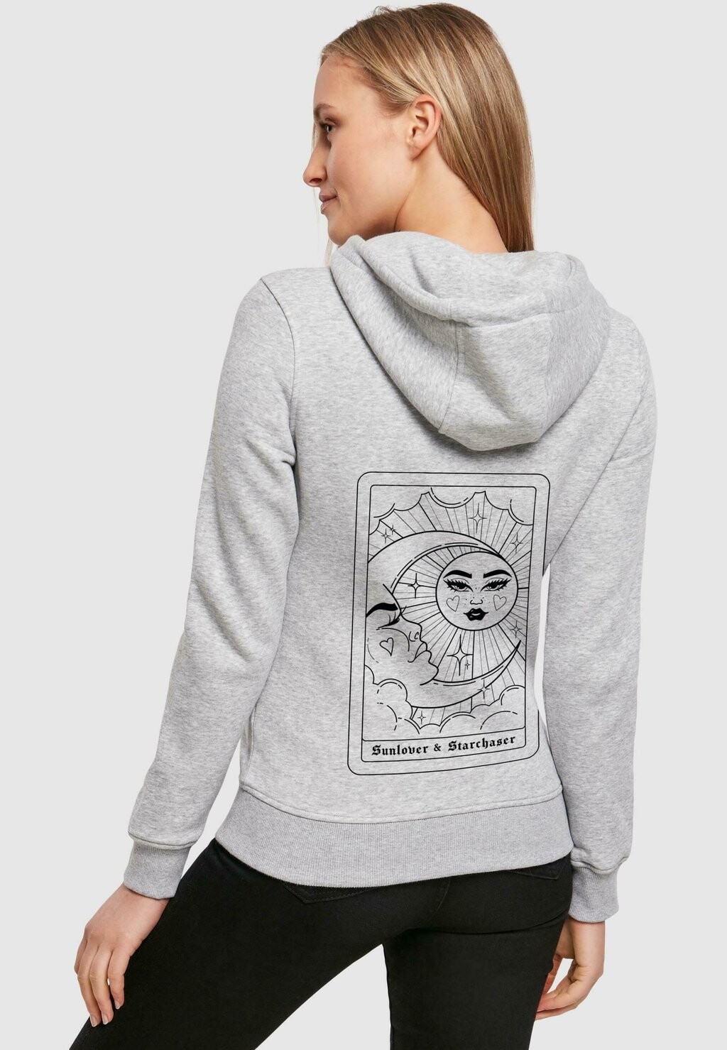 Толстовка с капюшоном SUNLOVER STARCHASER Mister Tee, светло-серый 
Толстовка с капюшоном SUNLOVER STARCHASER Mister Tee, светло-серый