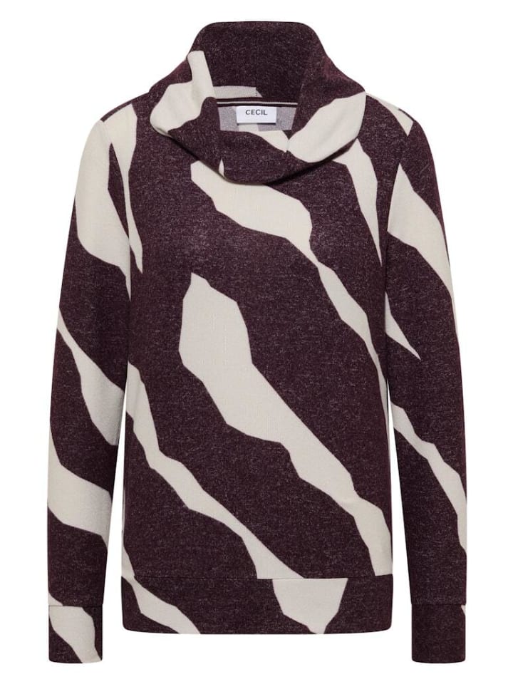 Рубашка с длинными рукавами цвета баклажаново-красный меланж Cecil
Рубашка с длинными рукавами цвета баклажаново-красный меланж Cecil