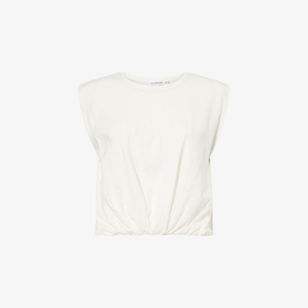 Безрукавка Good American из хлопка и льна, белый
Безрукавка Good American из хлопка и льна, белый