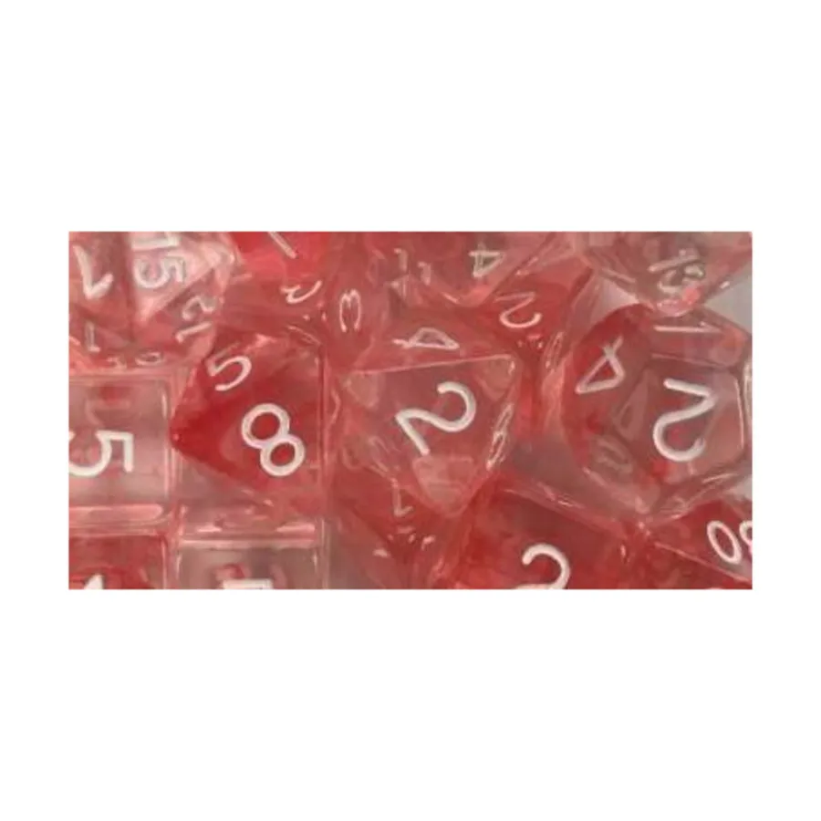 Многогранные игральные кости — вишня с белыми цифрами (7), Game Dice - Diffusion (Role 4 Initiative)
Многогранные игральные кости — вишня с белыми цифрами (7), Game Dice - Diffusion (Role 4 Initiative)
