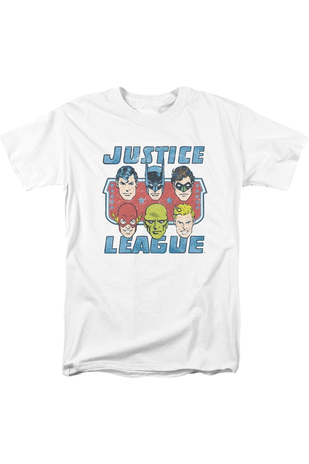 Футболка с коротким рукавом для взрослых DC Comics Faces Of Justice Gildan, белый
Футболка с коротким рукавом для взрослых DC Comics Faces Of Justice Gildan, белый