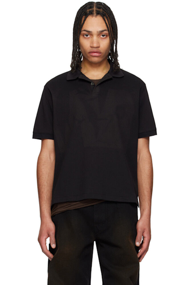 Черная выгоревшая на солнце рубашка-поло JiyongKim
Черная выгоревшая на солнце рубашка-поло JiyongKim