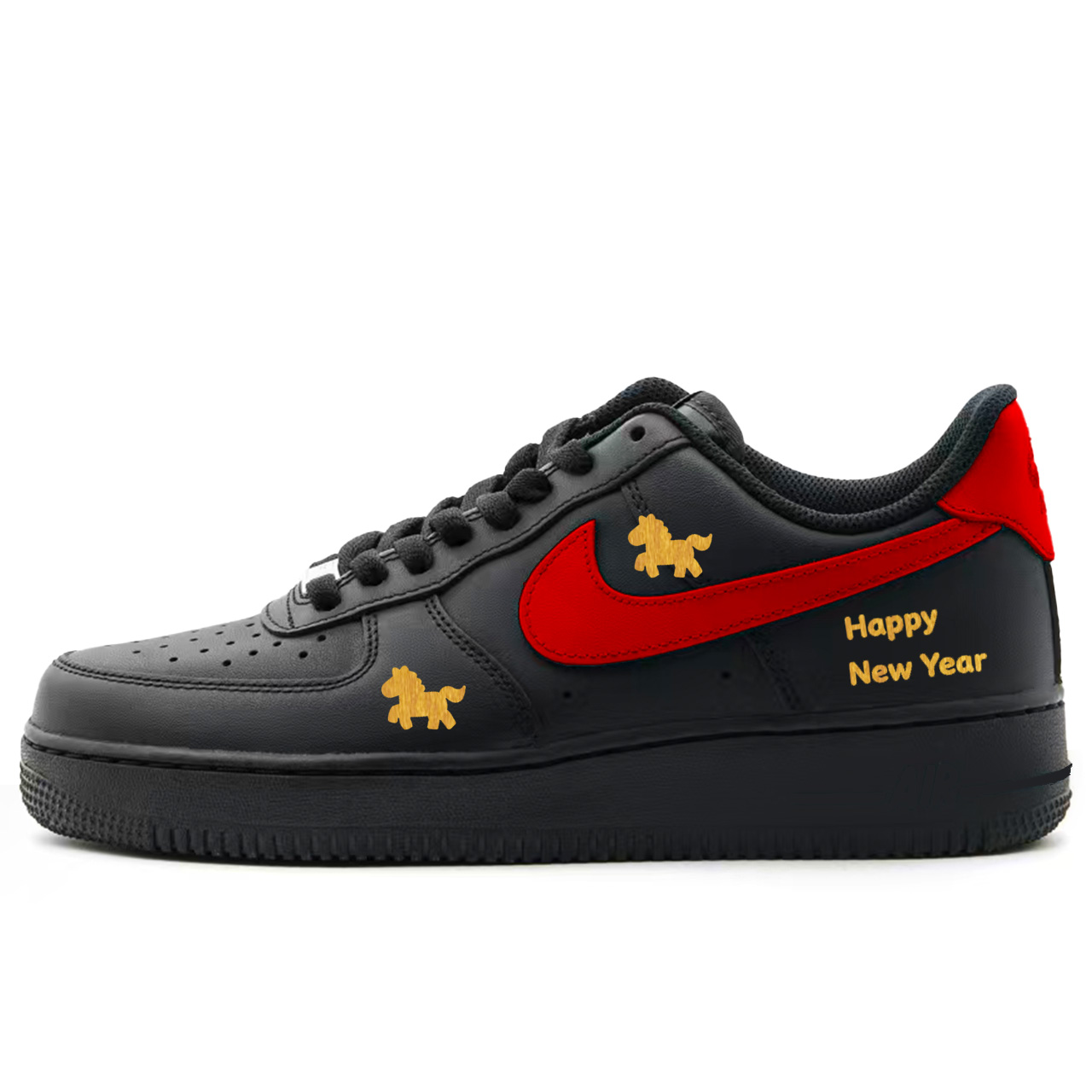 Nike Air Force 1 Fiery Gold Horse устойчивые к истиранию низкие кроссовки для скейтбординга Unisex
Nike Air Force 1 Fiery Gold Horse устойчивые к истиранию низкие кроссовки для скейтбординга Unisex