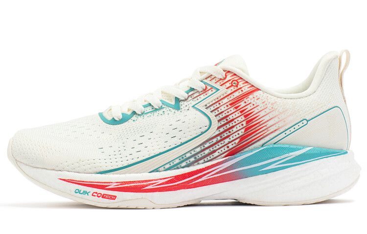 Кроссовки женские с низким верхом Feather белые/глазурованные фарфорово-зеленые 361° 
Кроссовки женские с низким верхом Feather белые/глазурованные фарфорово-зеленые 361°