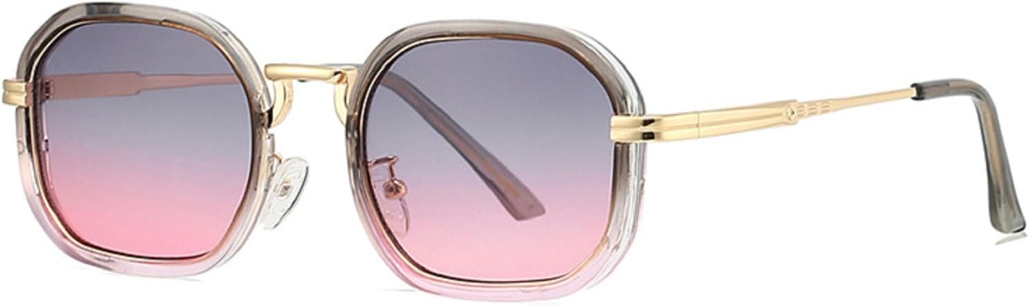 Ретро металлические женские квадратные солнцезащитные очки, женские очки в стиле Y2K с градиентным переходом, защита от УФ-излучения UV400, модные мужские солнцезащитные очки в стиле панк mincl, Grey Pink
Ретро металлические женские квадратные солнцезащитные очки, женские очки в стиле Y2K с градиентным переходом, защита от УФ-излучения UV400, модные мужские солнцезащитные очки в стиле панк mincl, Grey Pink