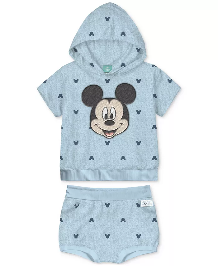 Детский комплект для мальчиков: толстовка с капюшоном и шорты с Микки Маусом, 2 предмета Disney, синий
Детский комплект для мальчиков: толстовка с капюшоном и шорты с Микки Маусом, 2 предмета Disney, синий