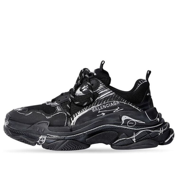Кроссовки triple s 'black white' Balenciaga, черный
Кроссовки triple s 'black white' Balenciaga, черный
