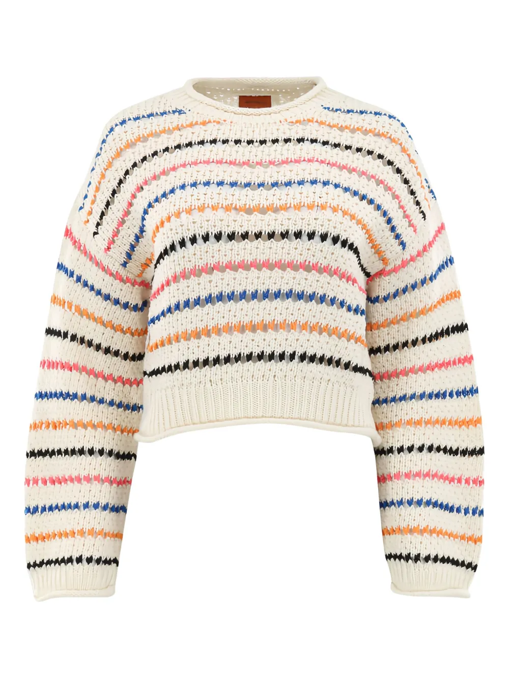 Полосатый свитер с рукавами-колокольчиками MOTHER, нейтральный
Полосатый свитер с рукавами-колокольчиками MOTHER, нейтральный