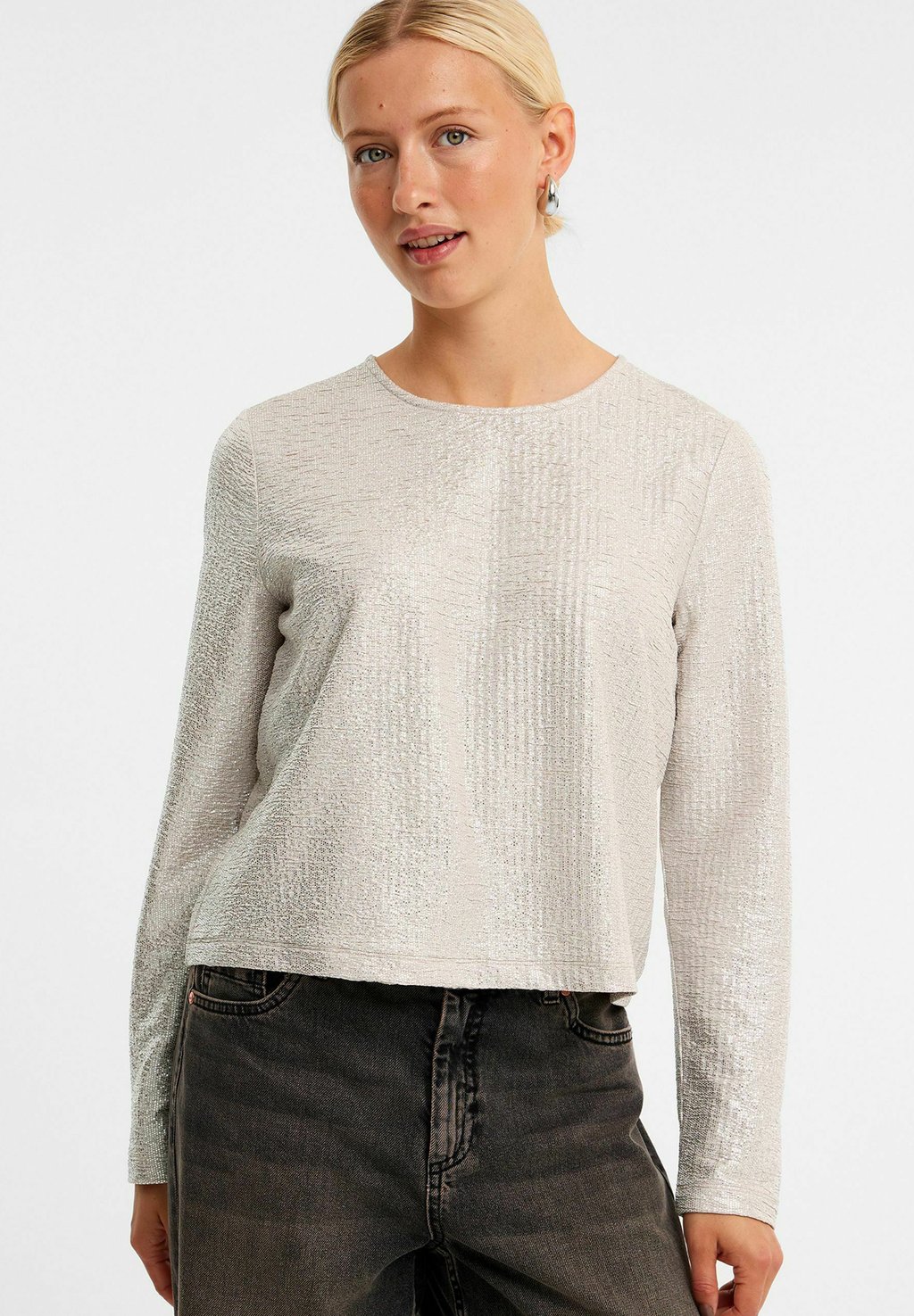 Топ с длинными рукавами Kappahl, серебряный
Топ с длинными рукавами Kappahl, серебряный