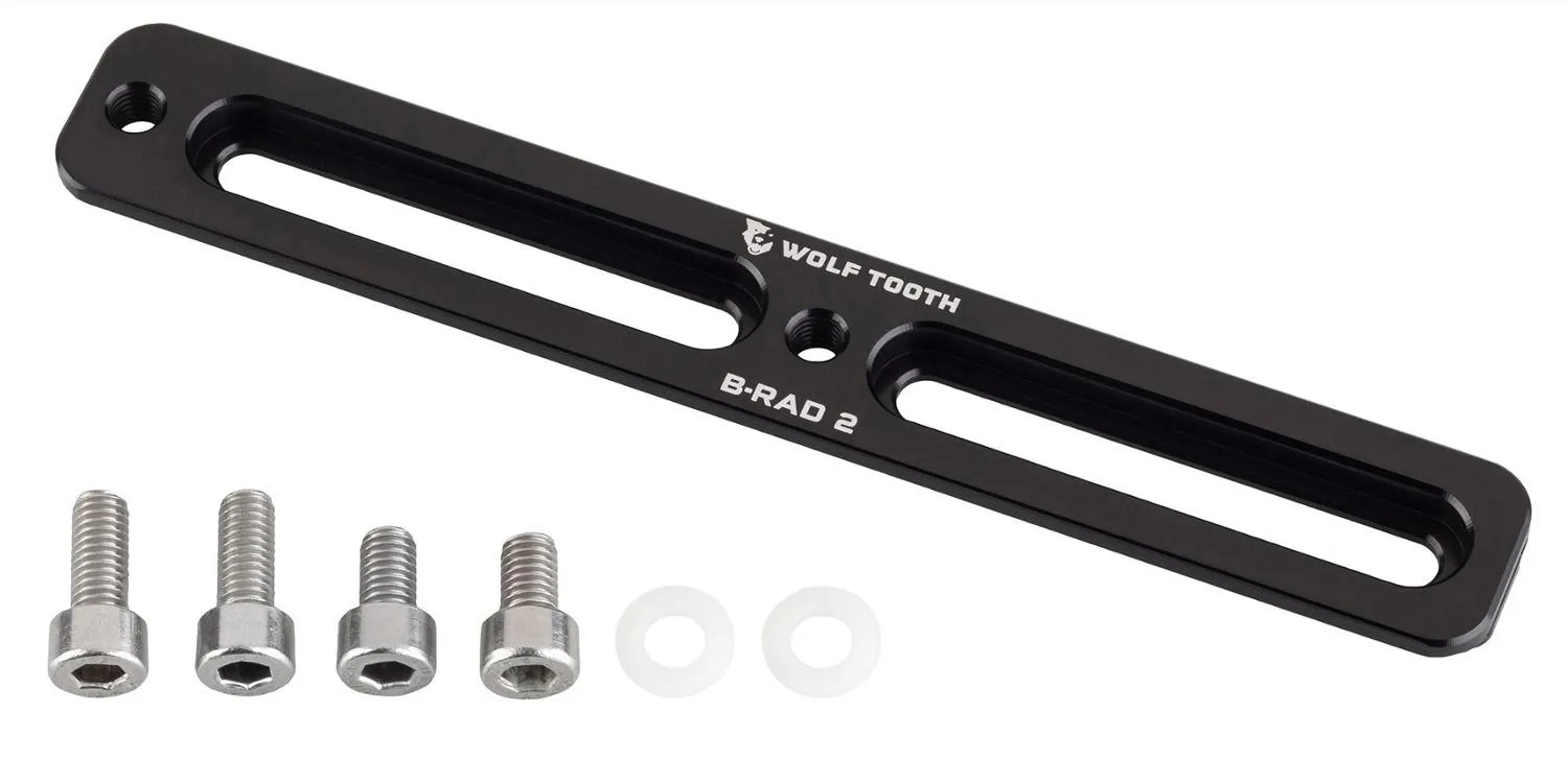 Базовый крепеж B-RAD на 2 слота Wolf Tooth Components, Black 
Базовый крепеж B-RAD на 2 слота Wolf Tooth Components, Black