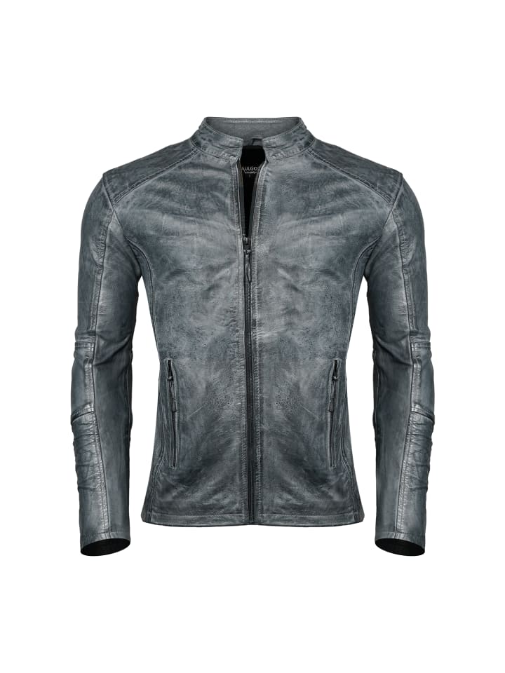 Кожаная куртка PAULGOS, серый 
Кожаная куртка PAULGOS, серый