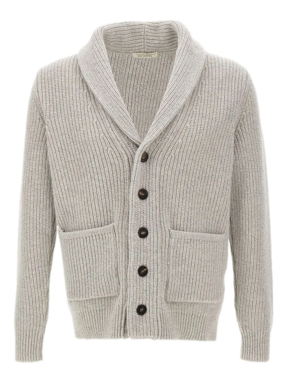 Кардиган с шалевым воротником и отделкой в рубчик Filippo De Laurentiis, нейтральный
Кардиган с шалевым воротником и отделкой в рубчик Filippo De Laurentiis, нейтральный