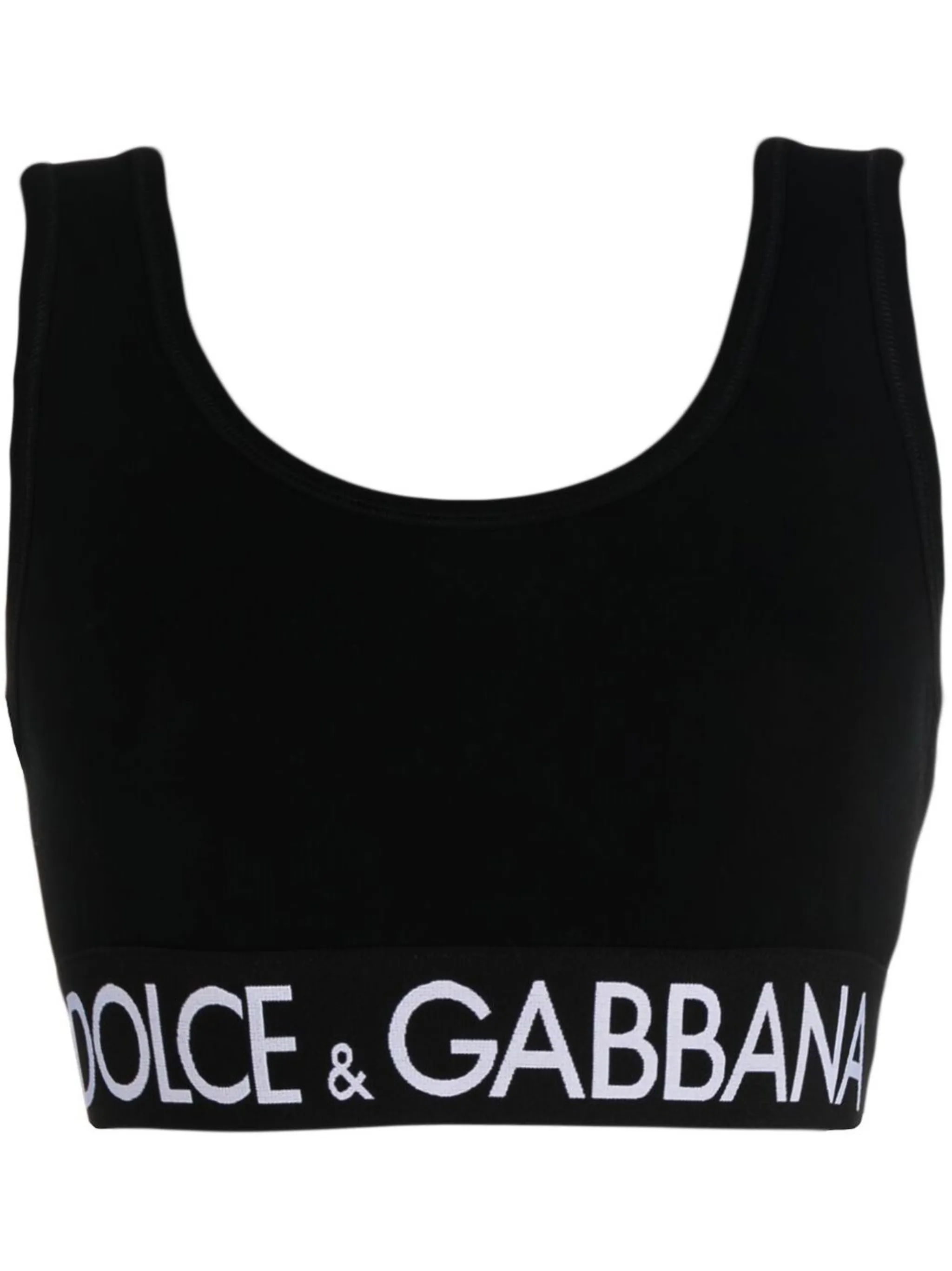 Укороченный топ с логотипом Dolce & Gabbana, черный
Укороченный топ с логотипом Dolce & Gabbana, черный