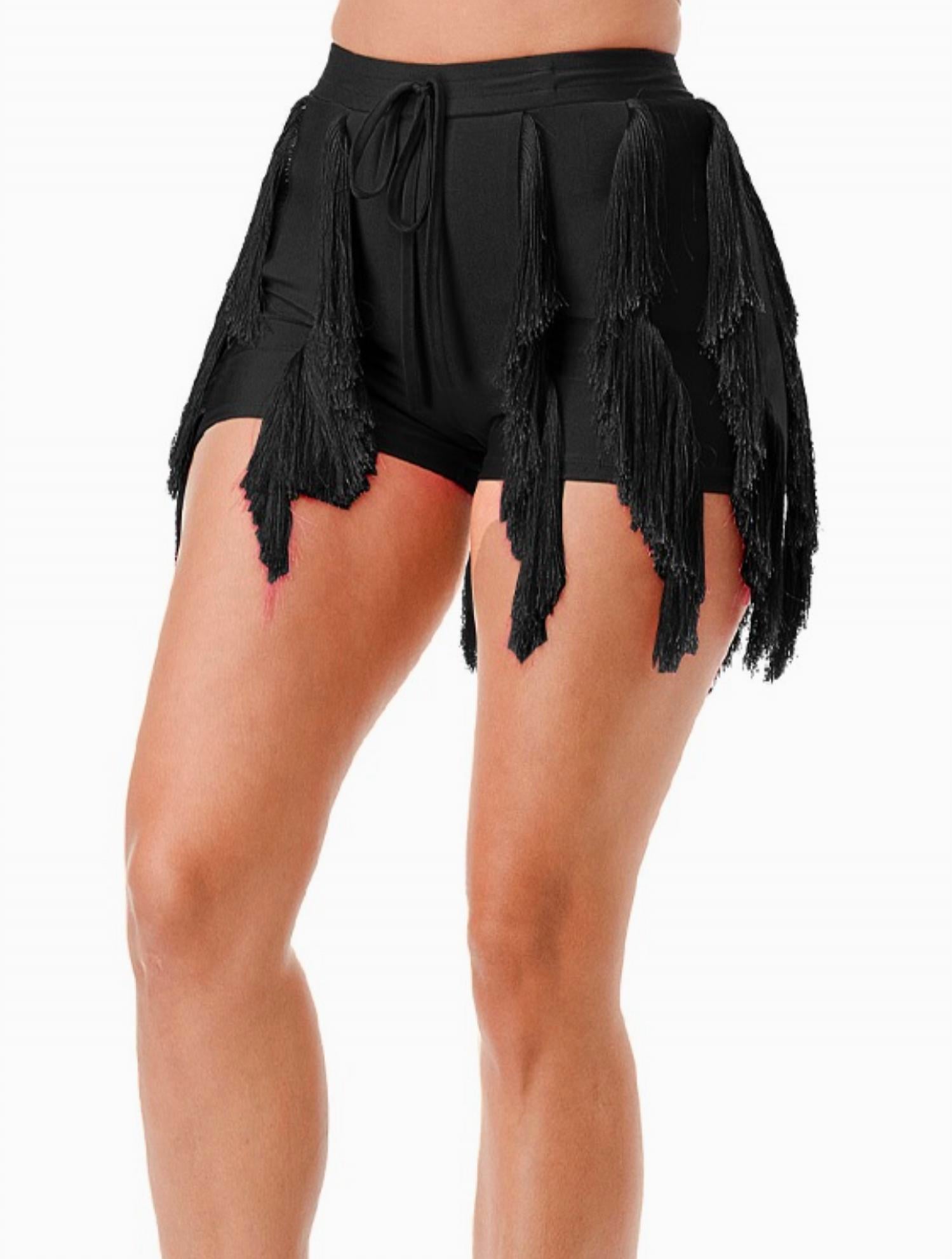 Шорты с бахромой в черном цвете OMG STYLES
Шорты с бахромой в черном цвете OMG STYLES