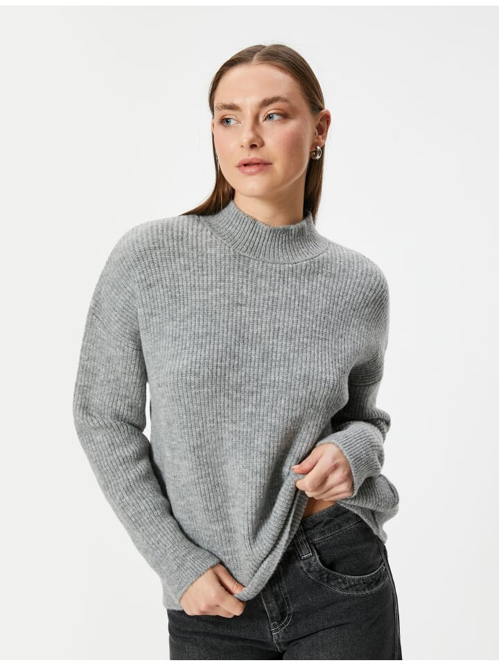 Толстовка KOTON Sweater, серый 
Толстовка KOTON Sweater, серый