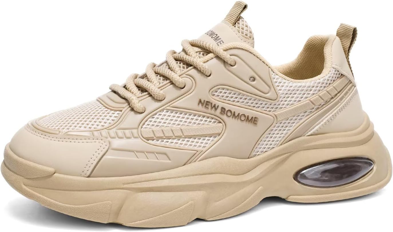 Мужские кроссовки для бега и спорта, дышащие сетчатые прогулочные кроссовки с эффектом увеличения роста Generic, бежевый
Мужские кроссовки для бега и спорта, дышащие сетчатые прогулочные кроссовки с эффектом увеличения роста Generic, бежевый