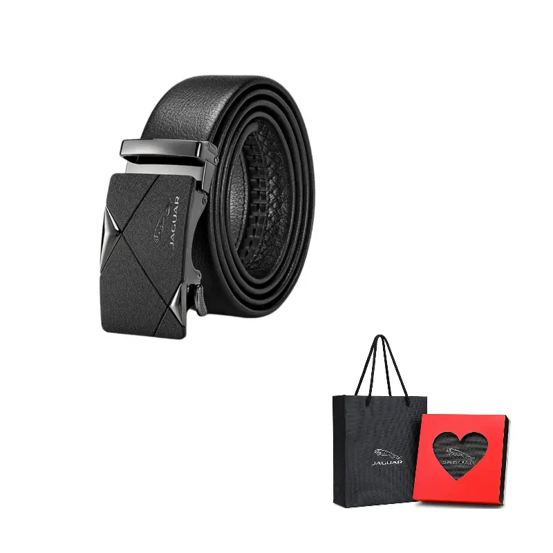 JAGUAR Ремень из натуральной кожи для мужчин черный 3.5 см, Black 
JAGUAR Ремень из натуральной кожи для мужчин черный 3.5 см, Black