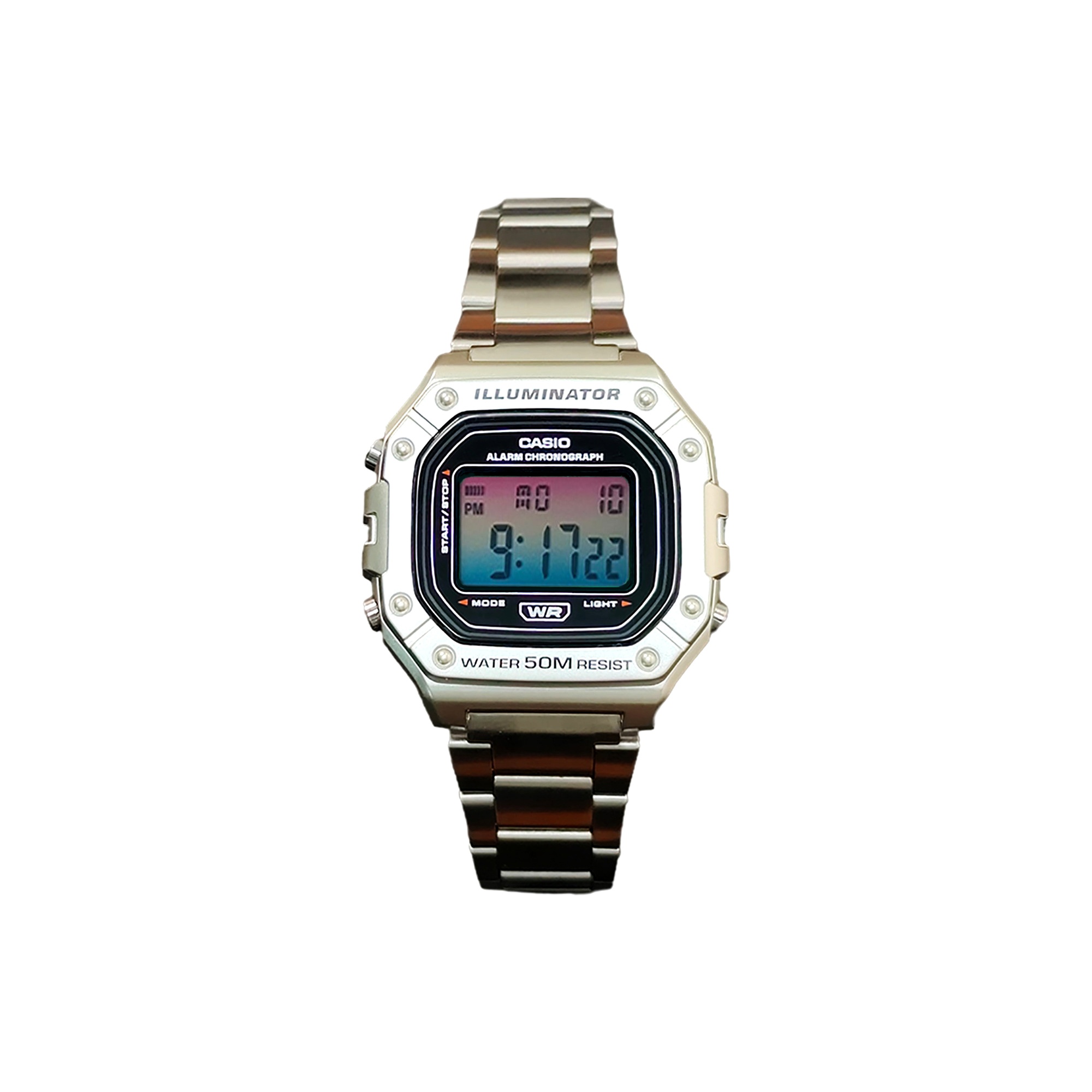 CASIO Часы G Shock W 218HD 1A, Silver Dial with Pink Blue Gradient Glass
CASIO Часы G Shock W 218HD 1A, Silver Dial with Pink Blue Gradient Glass