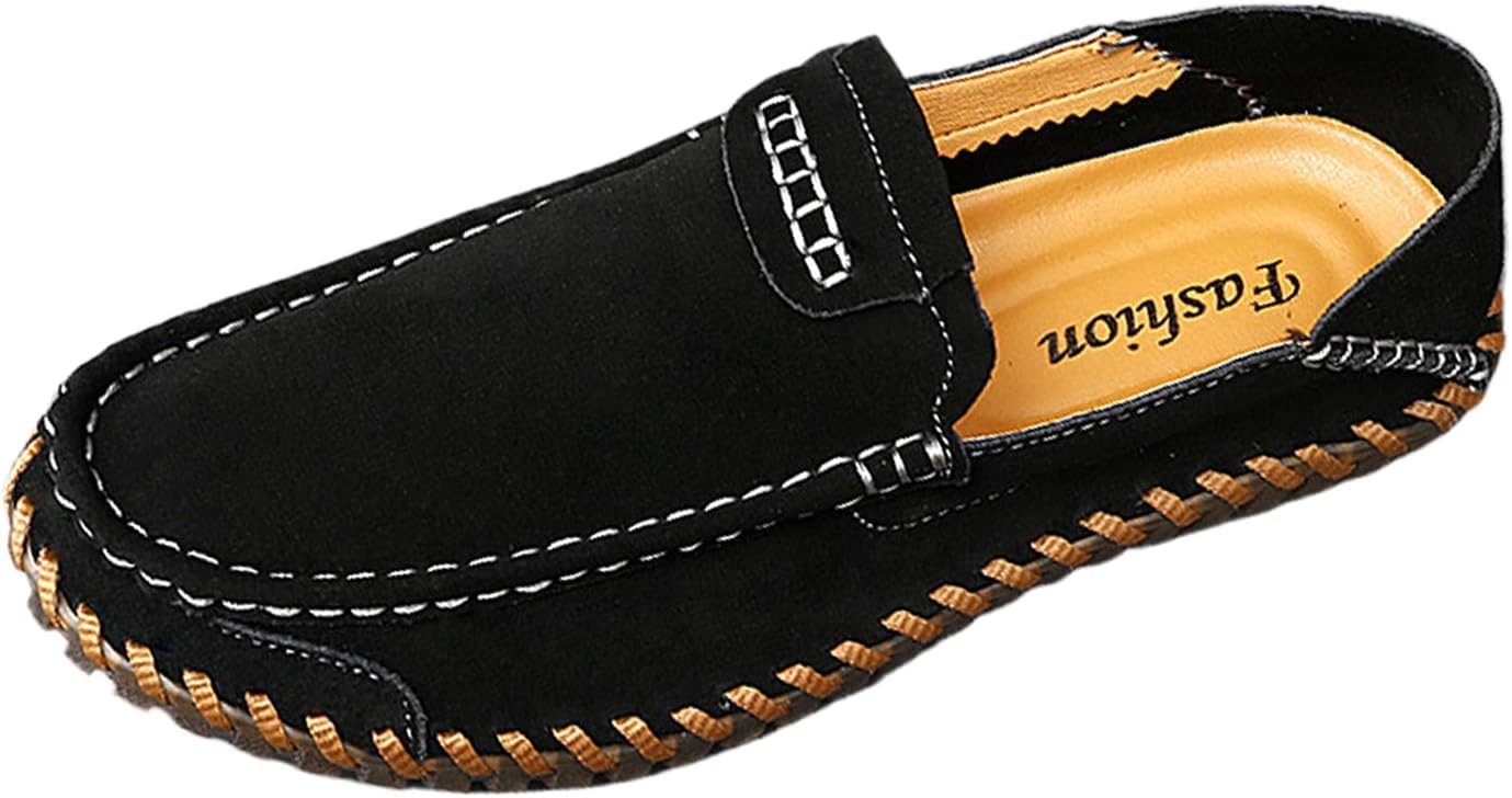 Мужские замшевые лоферы на плоской подошве с аппликацией Penny, удобные, с круглым носком, винтажные, ручная строчка, без шнурков, для вождения и повседневной носки Fifilapin, черный
Мужские замшевые лоферы на плоской подошве с аппликацией Penny, удобные, с круглым носком, винтажные, ручная строчка, без шнурков, для вождения и повседневной носки Fifilapin, черный