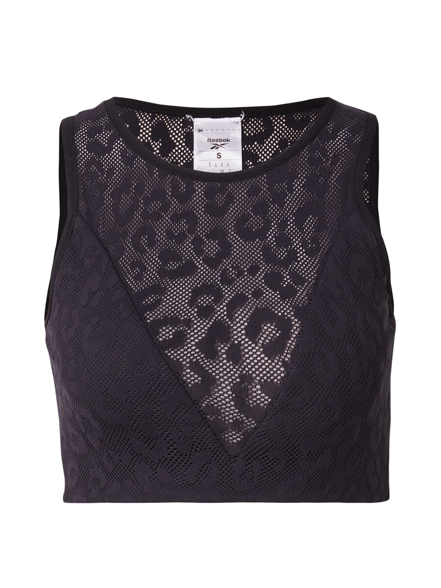 Спортивный топ Reebok, черный 
Спортивный топ Reebok, черный