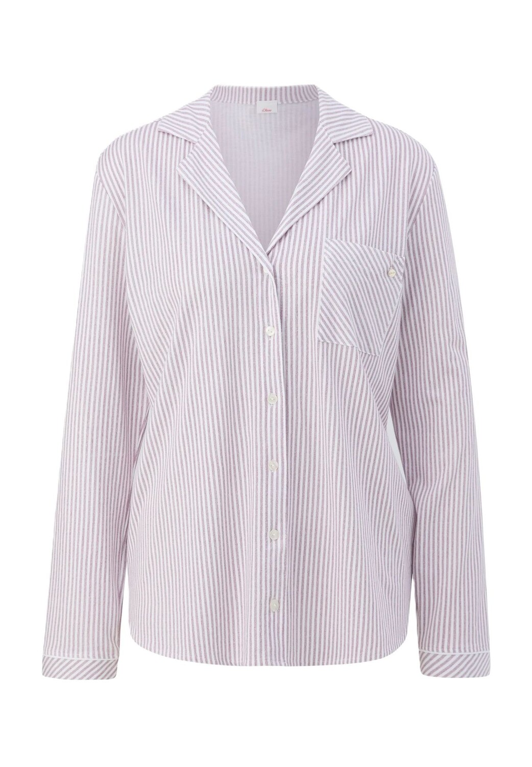 Женская пижама на каждый день с воротником с лацканами и нагрудным карманом NW для женщин S.Oliver, цвет Bordeaux Str