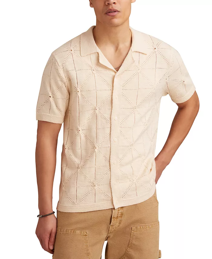 Мужской пуловер с коротким рукавом и вязаным узором на пуговицах Lucky Brand, серый
Мужской пуловер с коротким рукавом и вязаным узором на пуговицах Lucky Brand, серый