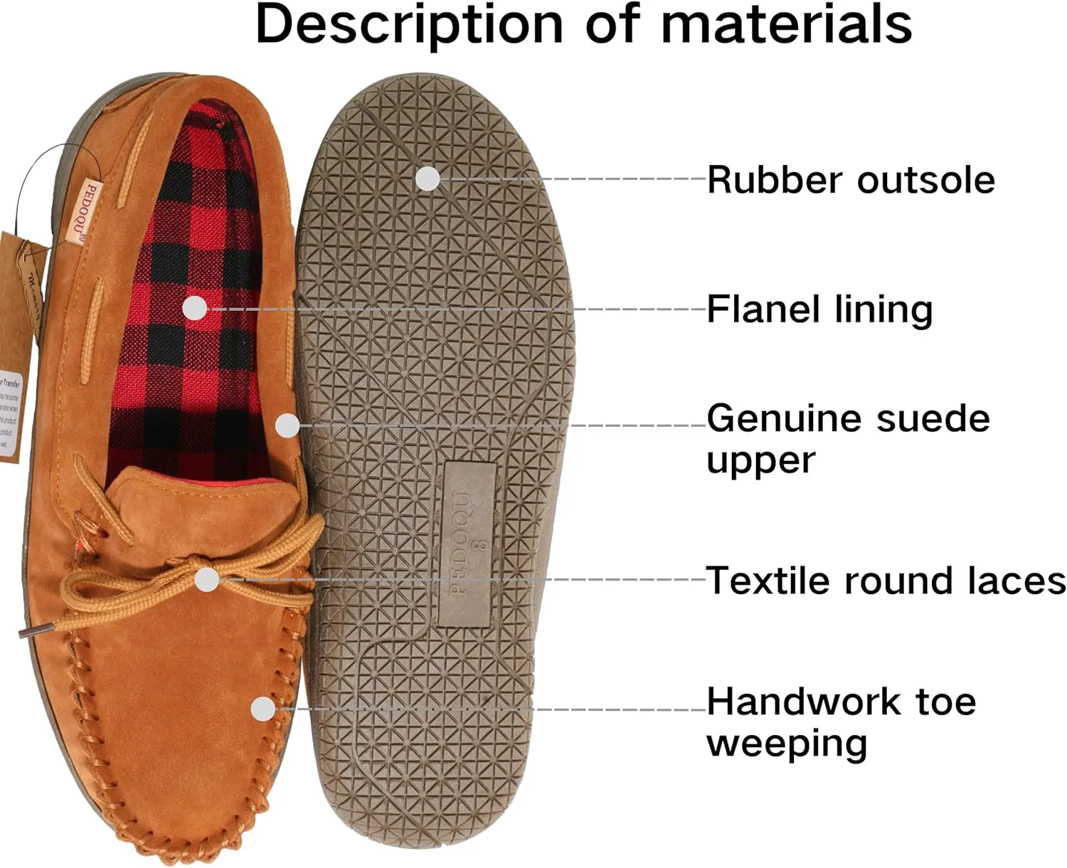 Мужские мокасины с завязками, верх из натуральной кожи, стелька с эффектом памяти, удобные домашние тапочки, дышащие лоферы для носки дома и на улице, ширина D PEDOQU
Мужские мокасины с завязками, верх из натуральной кожи, стелька с эффектом памяти, удобные домашние тапочки, дышащие лоферы для носки дома и на улице, ширина D PEDOQU