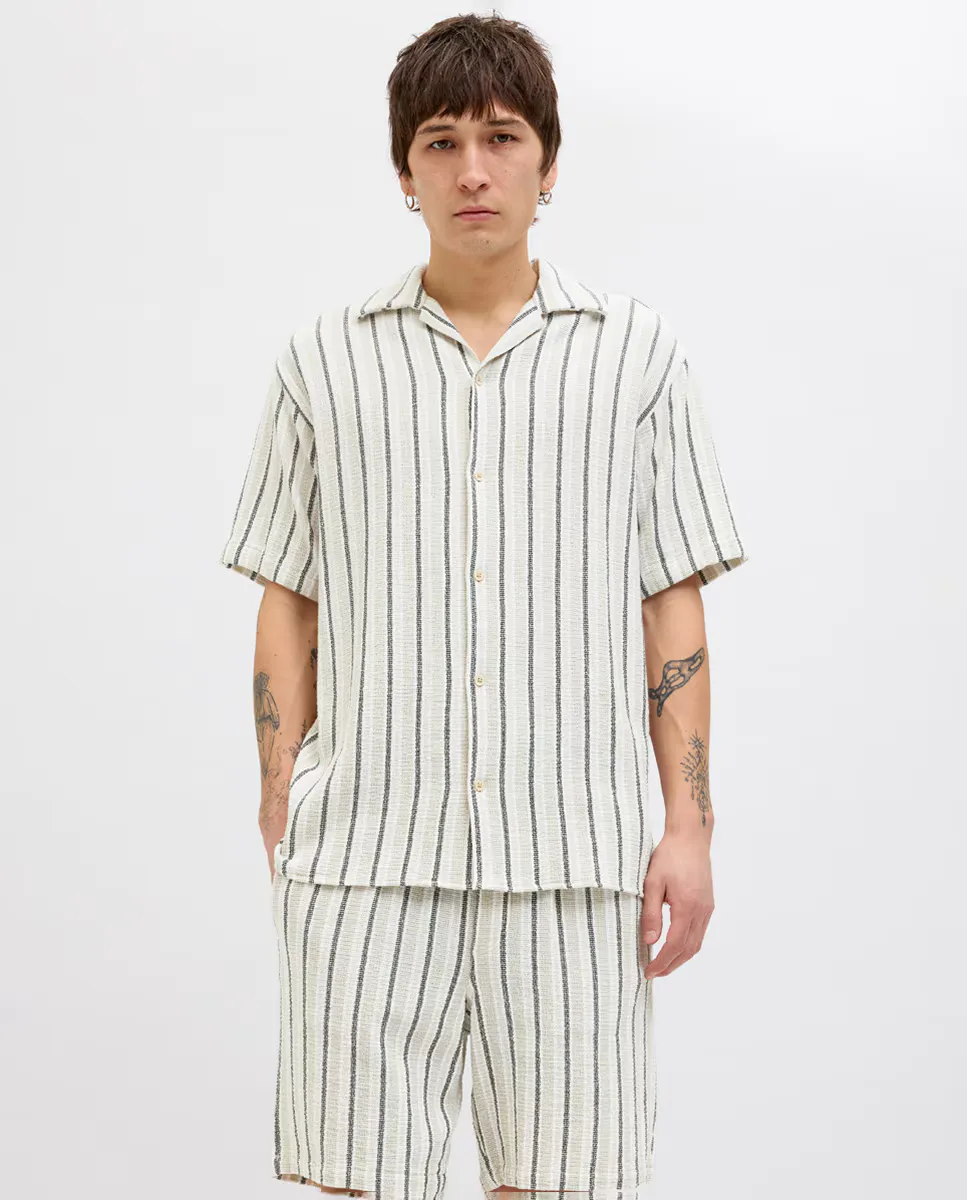 Мужская рубашка свободного кроя в полоску с короткими рукавами Jack & Jones, зеленый
Мужская рубашка свободного кроя в полоску с короткими рукавами Jack & Jones, зеленый