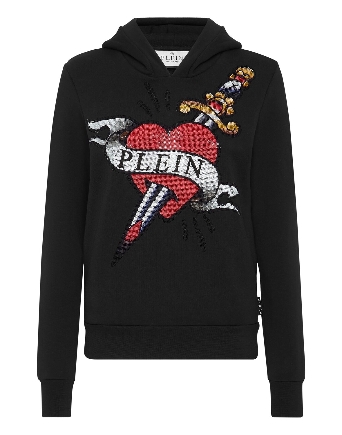 Укороченная толстовка с капюшоном для мужчин с татуировкой Love Love Philipp Plein, черный
Укороченная толстовка с капюшоном для мужчин с татуировкой Love Love Philipp Plein, черный