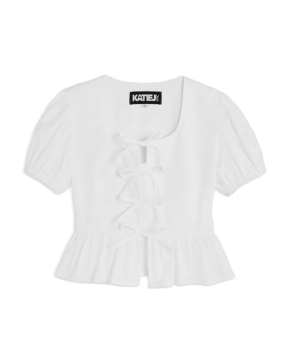 Детский топ с баской для девочек-подростков - для детей постарше Katiejnyc, белый
Детский топ с баской для девочек-подростков - для детей постарше Katiejnyc, белый