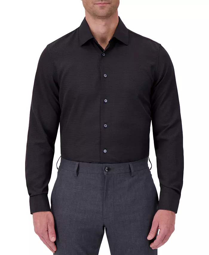 Мужская рубашка приталенного кроя с тоновым принтом Report Collection, черный
Мужская рубашка приталенного кроя с тоновым принтом Report Collection, черный