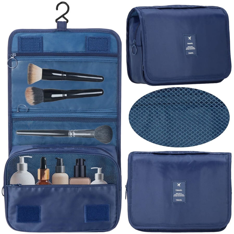 Косметичка для самолета 23x19x9,5 см, дорожный органайзер, складная, темно-синяя Springos
Косметичка для самолета 23x19x9,5 см, дорожный органайзер, складная, темно-синяя Springos
