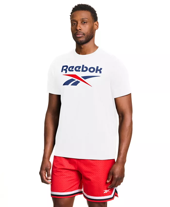 Мужская классическая футболка с логотипом Reebok, белый
Мужская классическая футболка с логотипом Reebok, белый