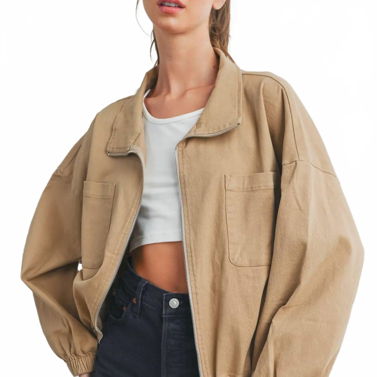 Бомбер в цвете хаки Buttermelon
Бомбер в цвете хаки Buttermelon