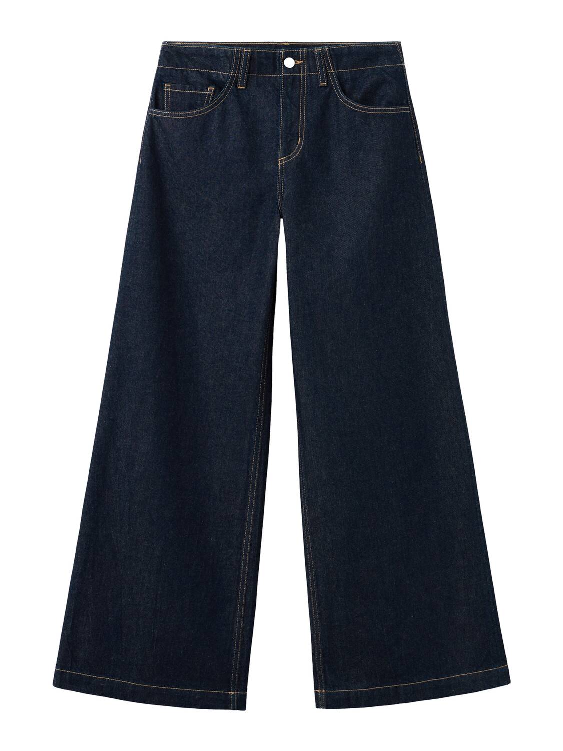 MANGO Широкие джинсы 'LIA' в темно-синем цвете
MANGO Широкие джинсы 'LIA' в темно-синем цвете