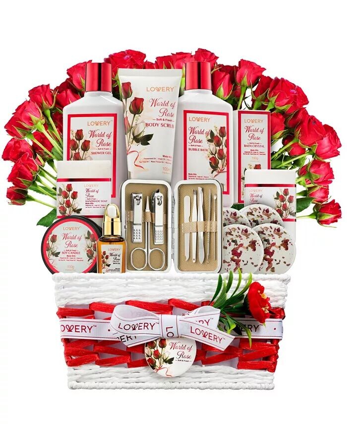 Подарочный набор для ухода за телом Red Rose Home Spa, набор для красоты и личной гигиены, подарочный набор для ванны и тела, 35 предметов Lovery
Подарочный набор для ухода за телом Red Rose Home Spa, набор для красоты и личной гигиены, подарочный набор для ванны и тела, 35 предметов Lovery