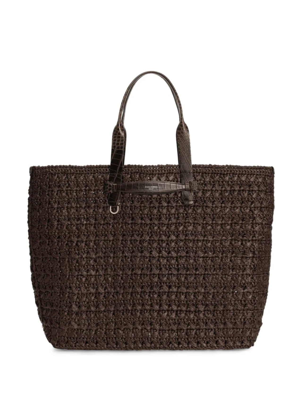 Тканая сумка-тоут Dolce & Gabbana, коричневый 
Тканая сумка-тоут Dolce & Gabbana, коричневый