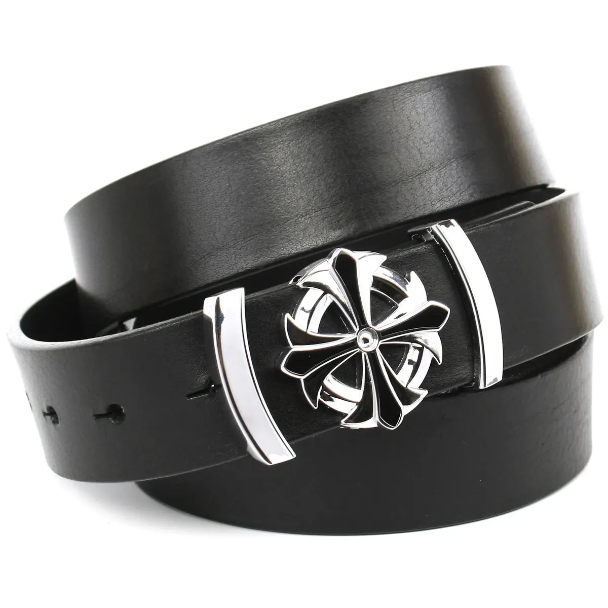 Кожаный ремень Anthoni Crown с модной застежкой, черный
Кожаный ремень Anthoni Crown с модной застежкой, черный