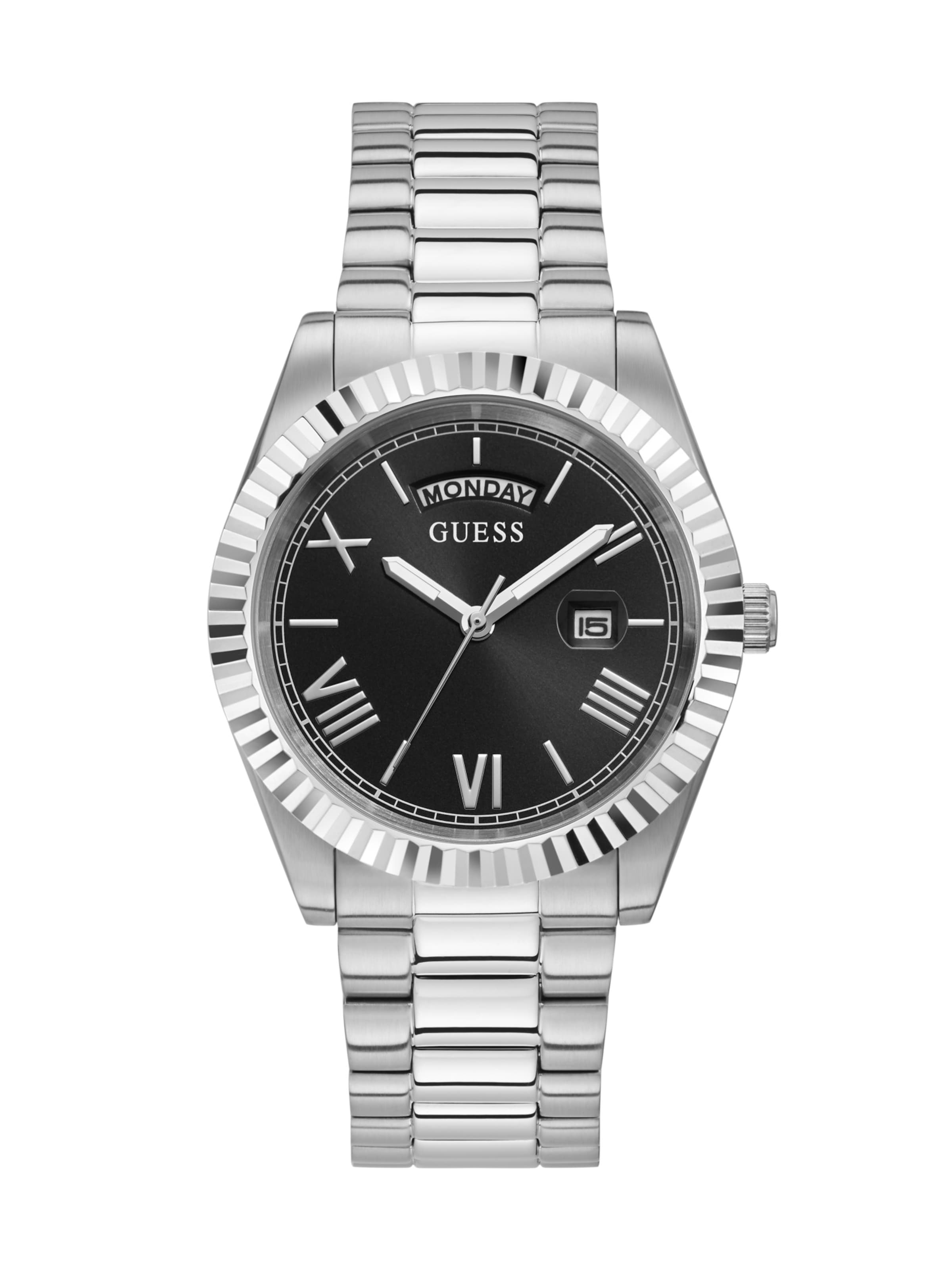 GUESS Часы Analog 'CONNOISSEUR' в серебре
GUESS Часы Analog 'CONNOISSEUR' в серебре