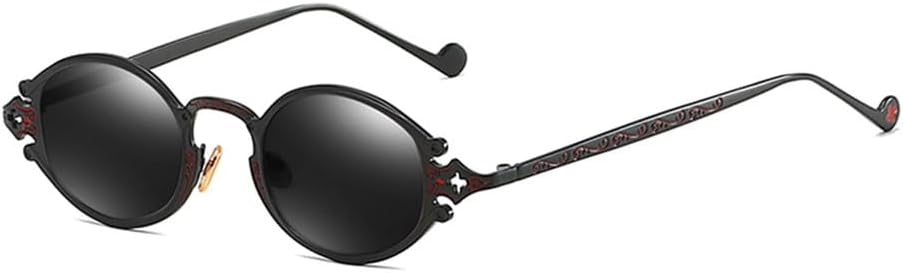 Мужские овальные солнцезащитные очки в стиле панк, красные, женские солнцезащитные очки в стиле ретро с круглой металлической оправой, защита от УФ-излучения UV400 VFDHN, Full Black
Мужские овальные солнцезащитные очки в стиле панк, красные, женские солнцезащитные очки в стиле ретро с круглой металлической оправой, защита от УФ-излучения UV400 VFDHN, Full Black