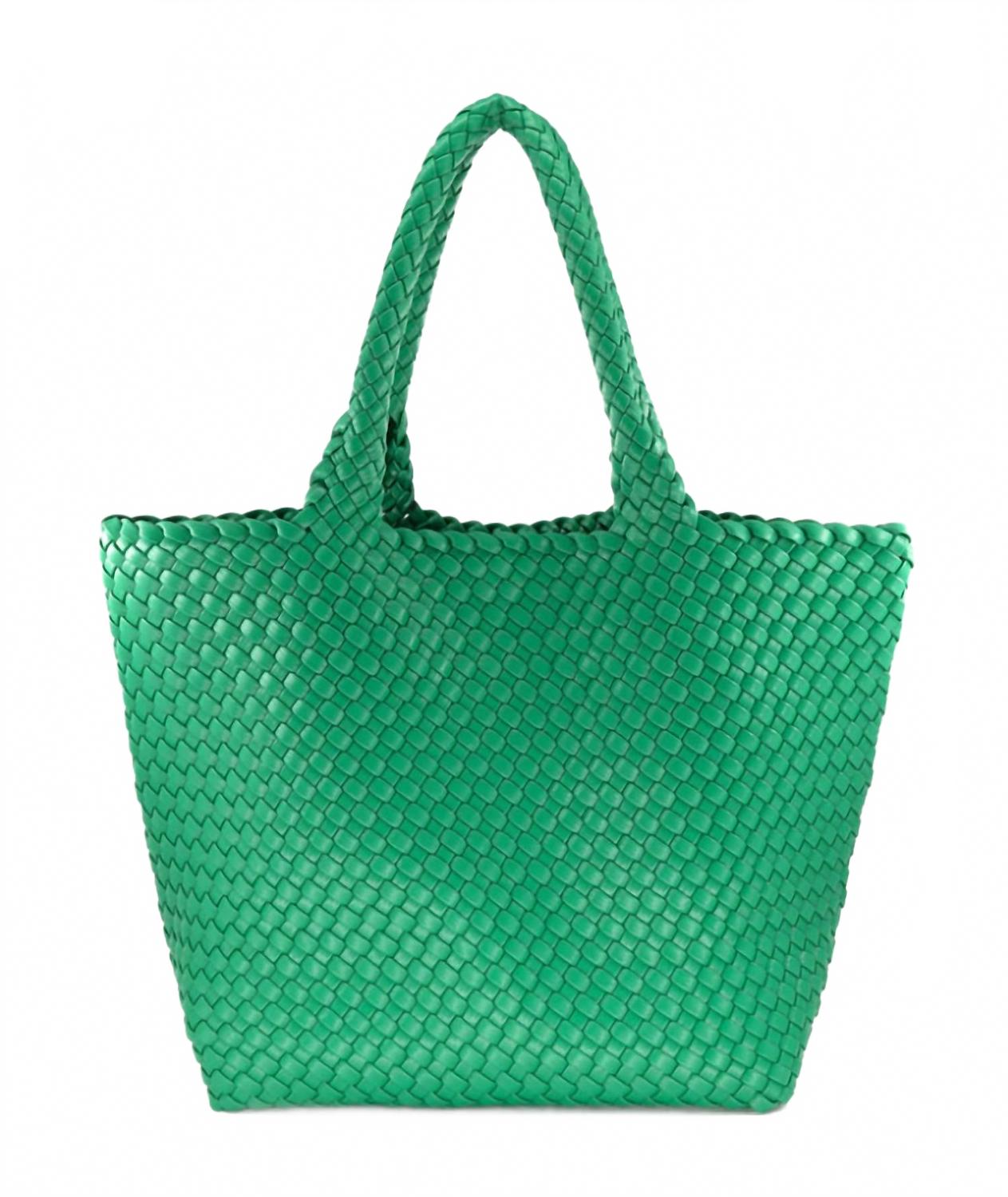 Женская плетеная сумка-тоут в цвете келли грин Melissa Masse, зеленый
Женская плетеная сумка-тоут в цвете келли грин Melissa Masse, зеленый