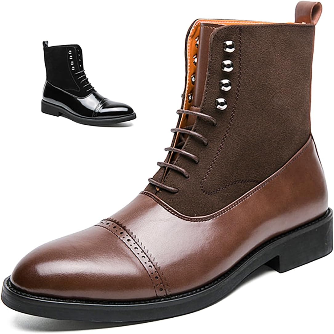 Мужские ботинки Gomehui с закрытым носком из замши, стильные кожаные ботинки Челси на шнуровке, повседневные высокие ботинки с острым носком и низким каблуком для деловых и официальных мероприятий, коричневый
Мужские ботинки Gomehui с закрытым носком из замши, стильные кожаные ботинки Челси на шнуровке, повседневные высокие ботинки с острым носком и низким каблуком для деловых и официальных мероприятий, коричневый