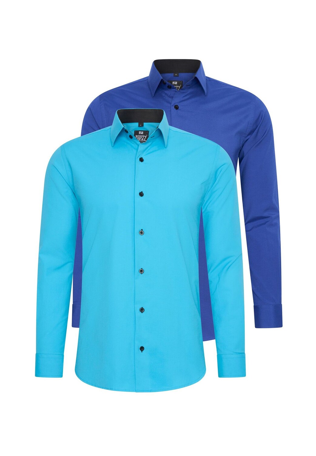 Рубашка (2 шт) приталенного кроя RUSTY NEAL, бирюзовый 
Рубашка (2 шт) приталенного кроя RUSTY NEAL, бирюзовый