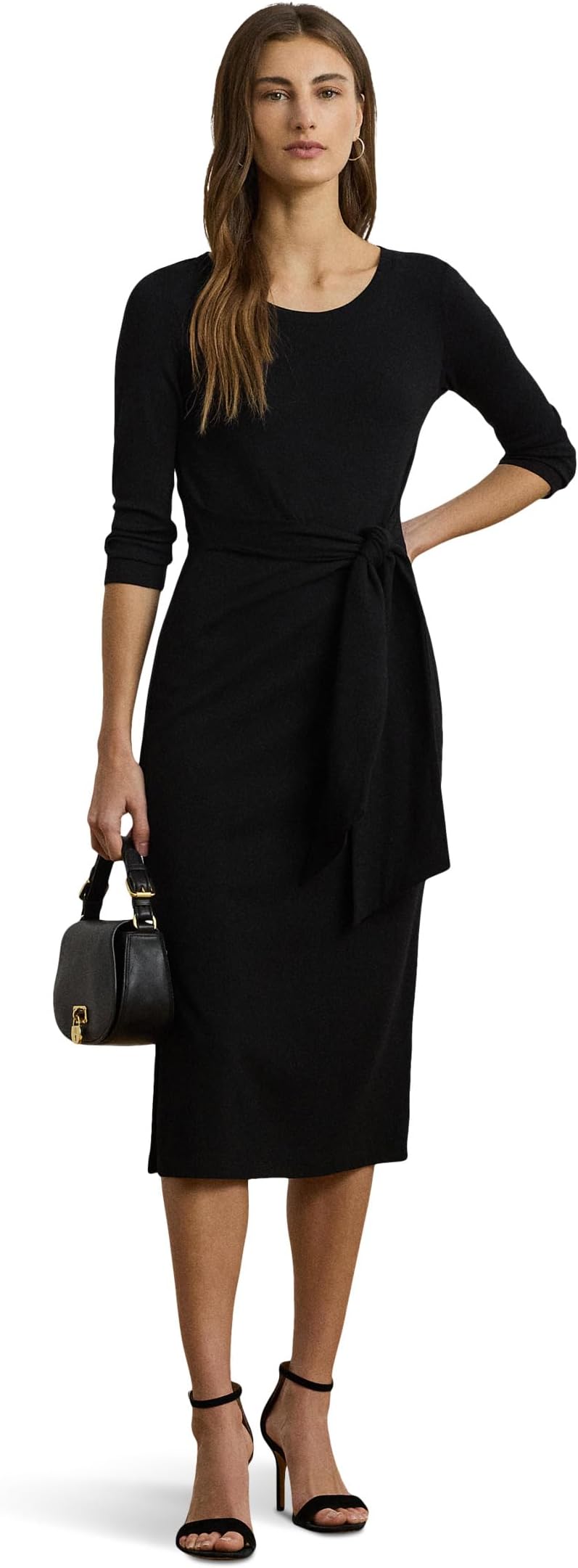 Платье Lauren Ralph Lauren Tie-Front Cotton-Blend Crewneck Dress, Black 1
Платье Lauren Ralph Lauren Tie-Front Cotton-Blend Crewneck Dress, Black 1