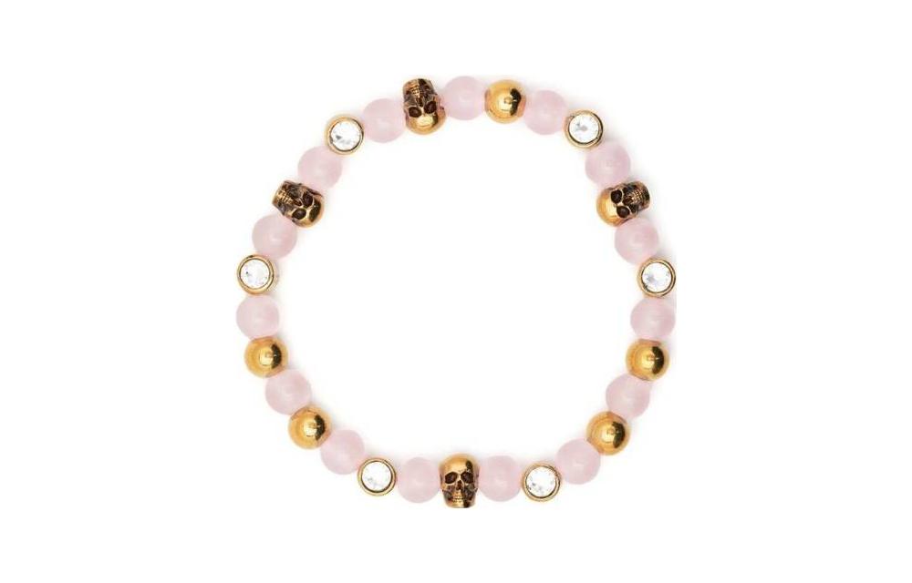Браслет с черепом и подвесками Alexander McQueen, розовый
Браслет с черепом и подвесками Alexander McQueen, розовый