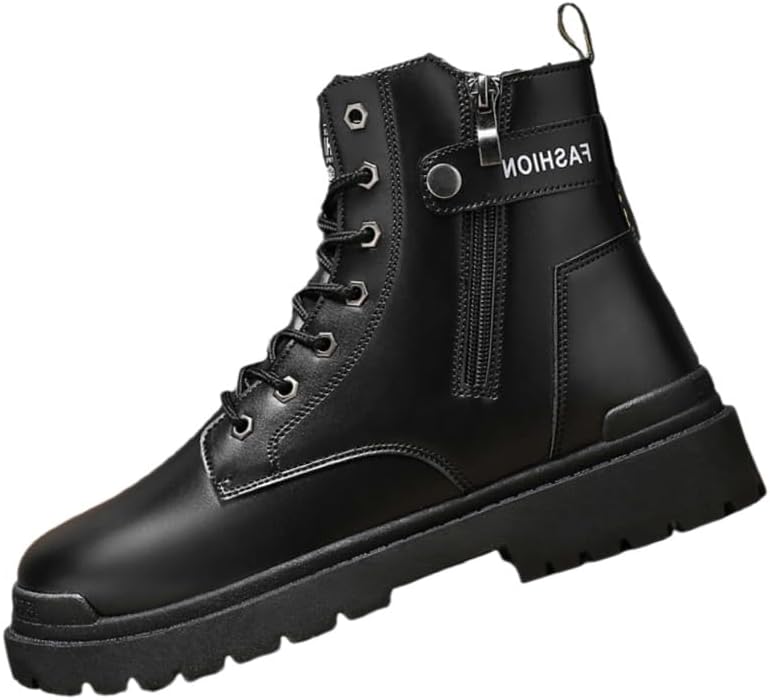 Мужские повседневные высокие короткие ботинки для улицы- стильные и универсальные, противоскользящие и прочные, подходят для альпинизма, поездок на работу и повседневного использования Fmshi, черный
Мужские повседневные высокие короткие ботинки для улицы- стильные и универсальные, противоскользящие и прочные, подходят для альпинизма, поездок на работу и повседневного использования Fmshi, черный